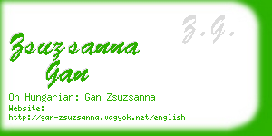 zsuzsanna gan business card